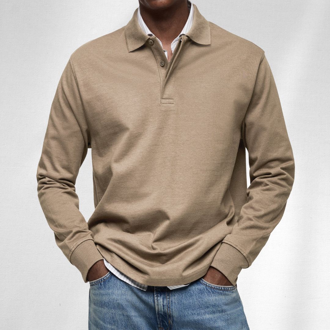 Alexandre Casual Long Sleeve Polo