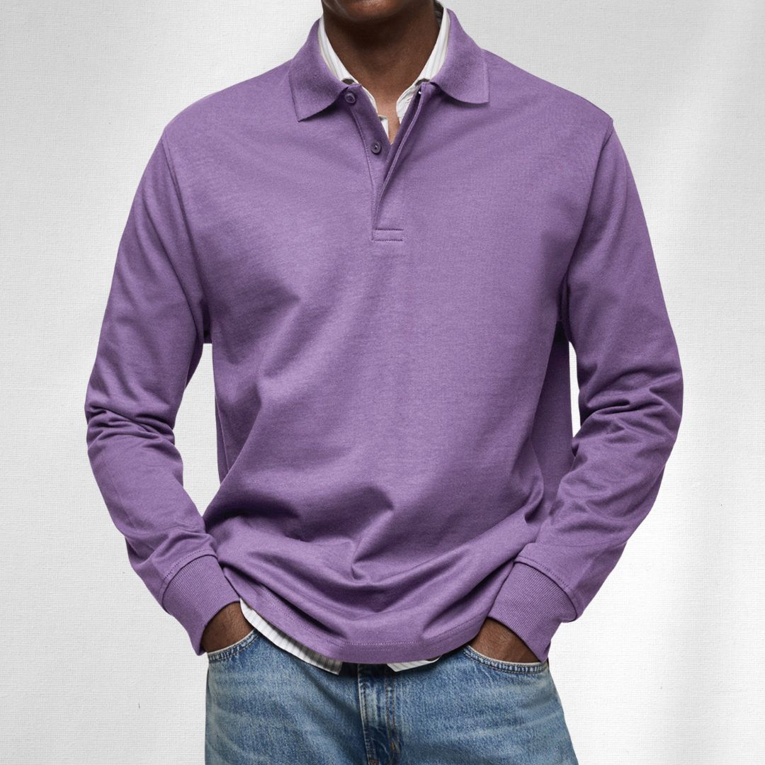 Alexandre Casual Long Sleeve Polo