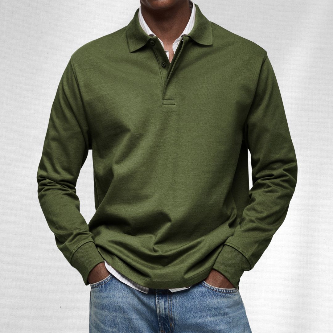 Alexandre Casual Long Sleeve Polo