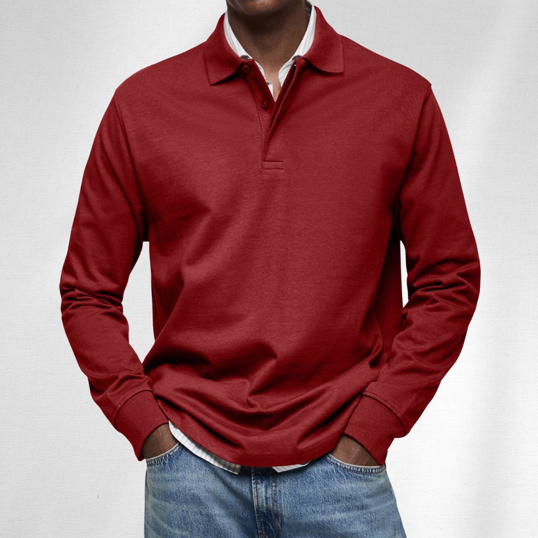 Alexandre Casual Long Sleeve Polo
