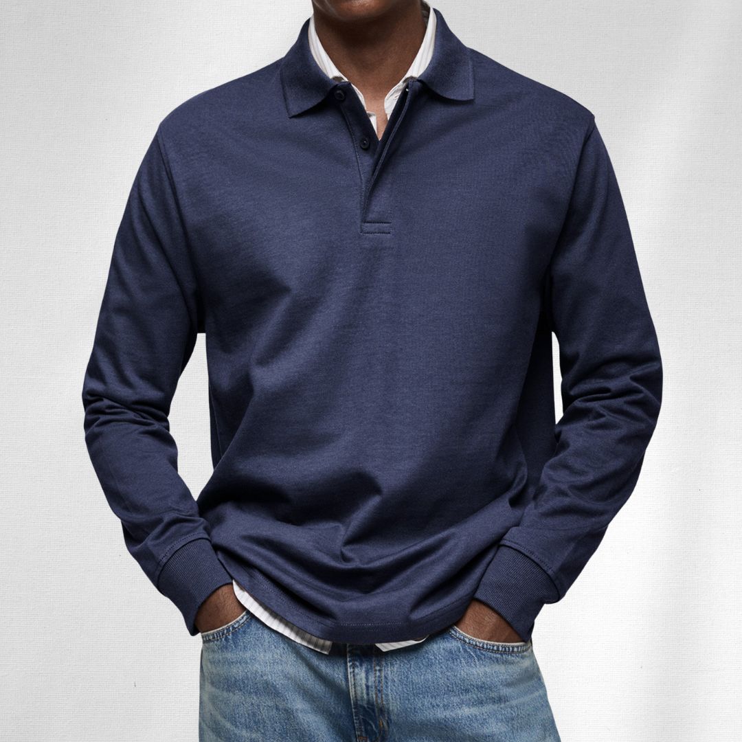 Alexandre Casual Long Sleeve Polo