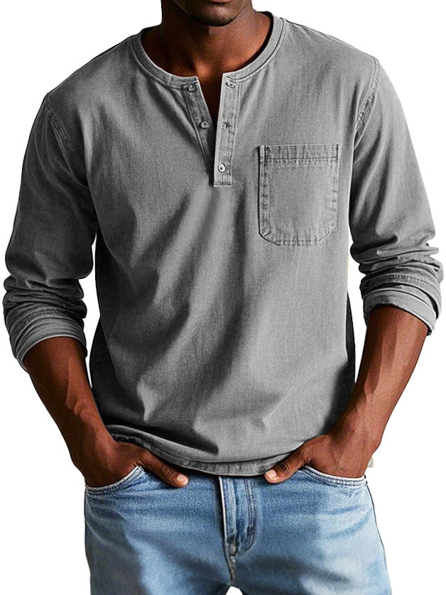 Thomas Vintage Long-Sleeve Casual Shirt