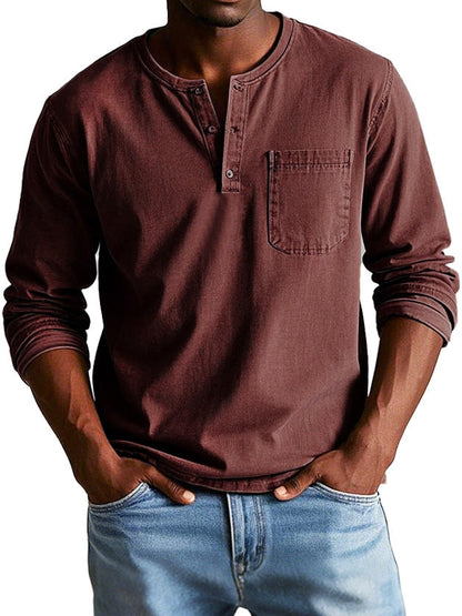 Thomas Vintage Long-Sleeve Casual Shirt
