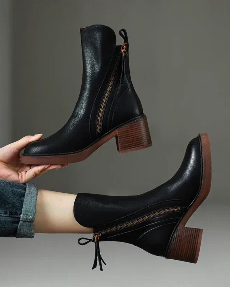 Valorine™ | Leather Ankle Boots