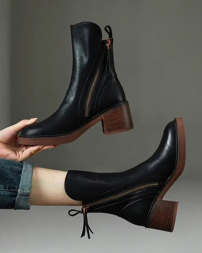 Valorine™ | Leather Ankle Boots