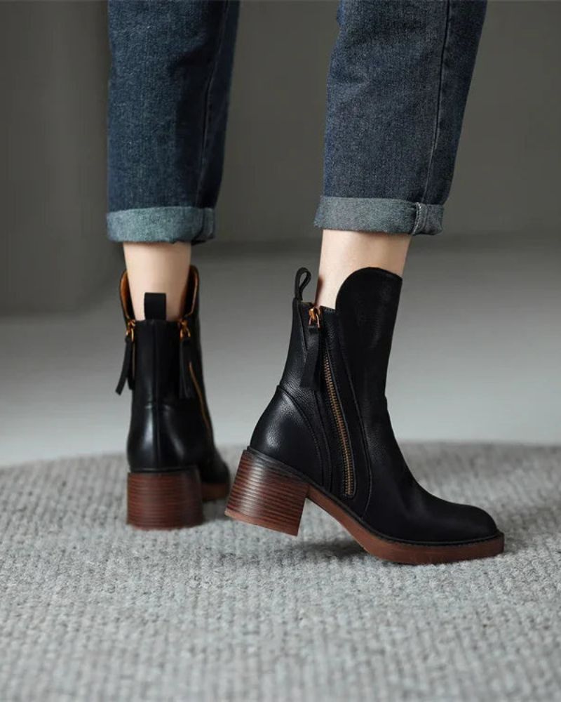 Valorine™ | Leather Ankle Boots