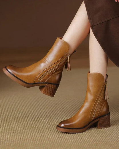 Valorine™ | Leather Ankle Boots