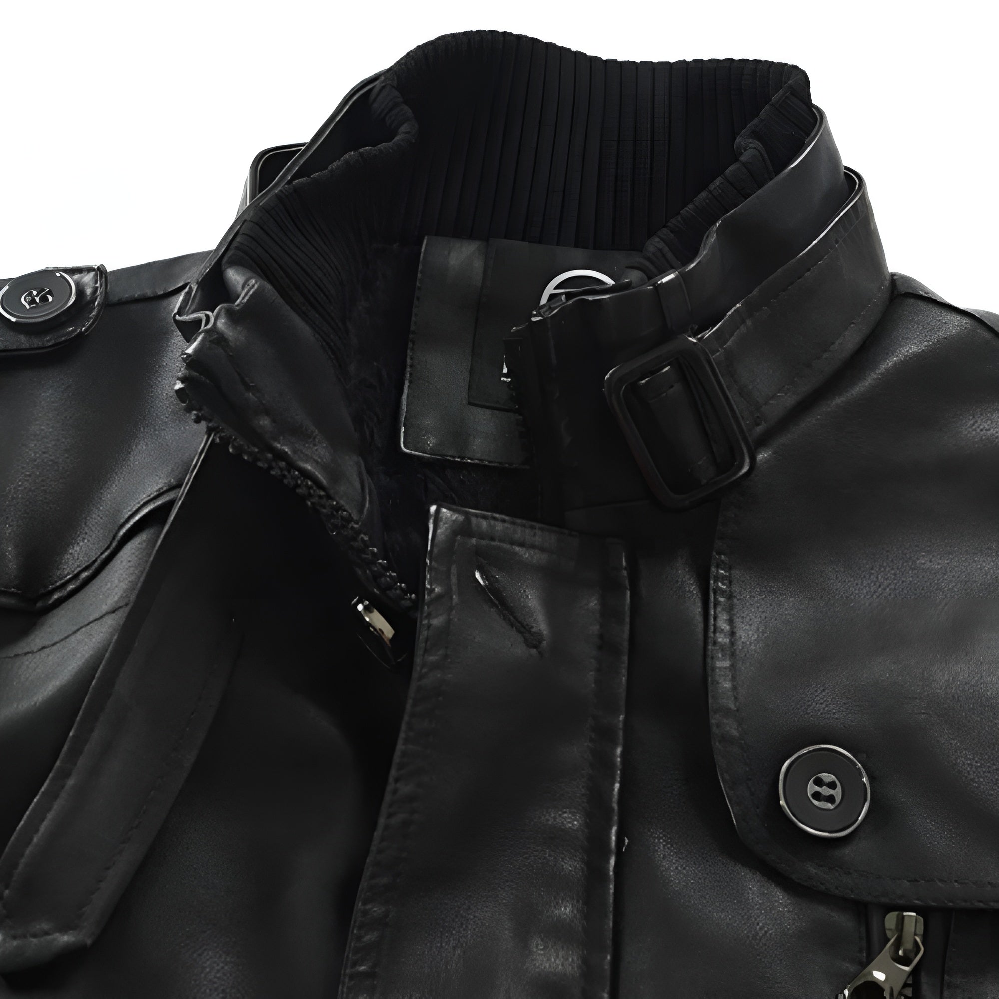 Adrien™ | Elegant Long Leather Coat for Men