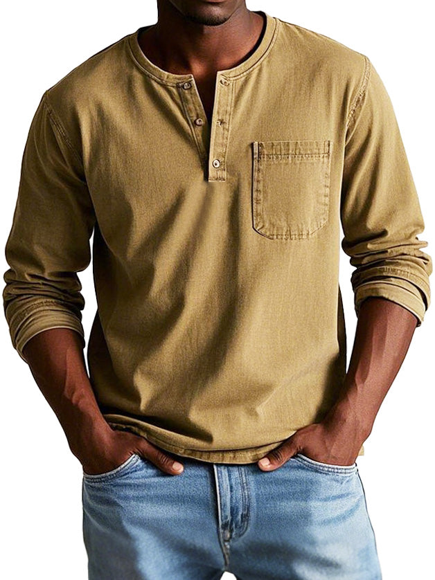 Thomas Vintage Long-Sleeve Casual Shirt