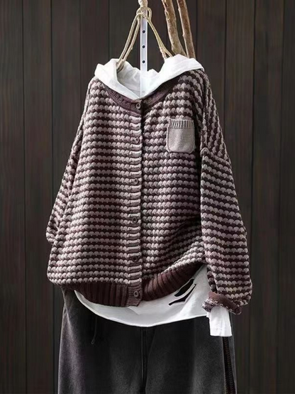 SELIORA | TEXTURED KNIT CARDIGAN