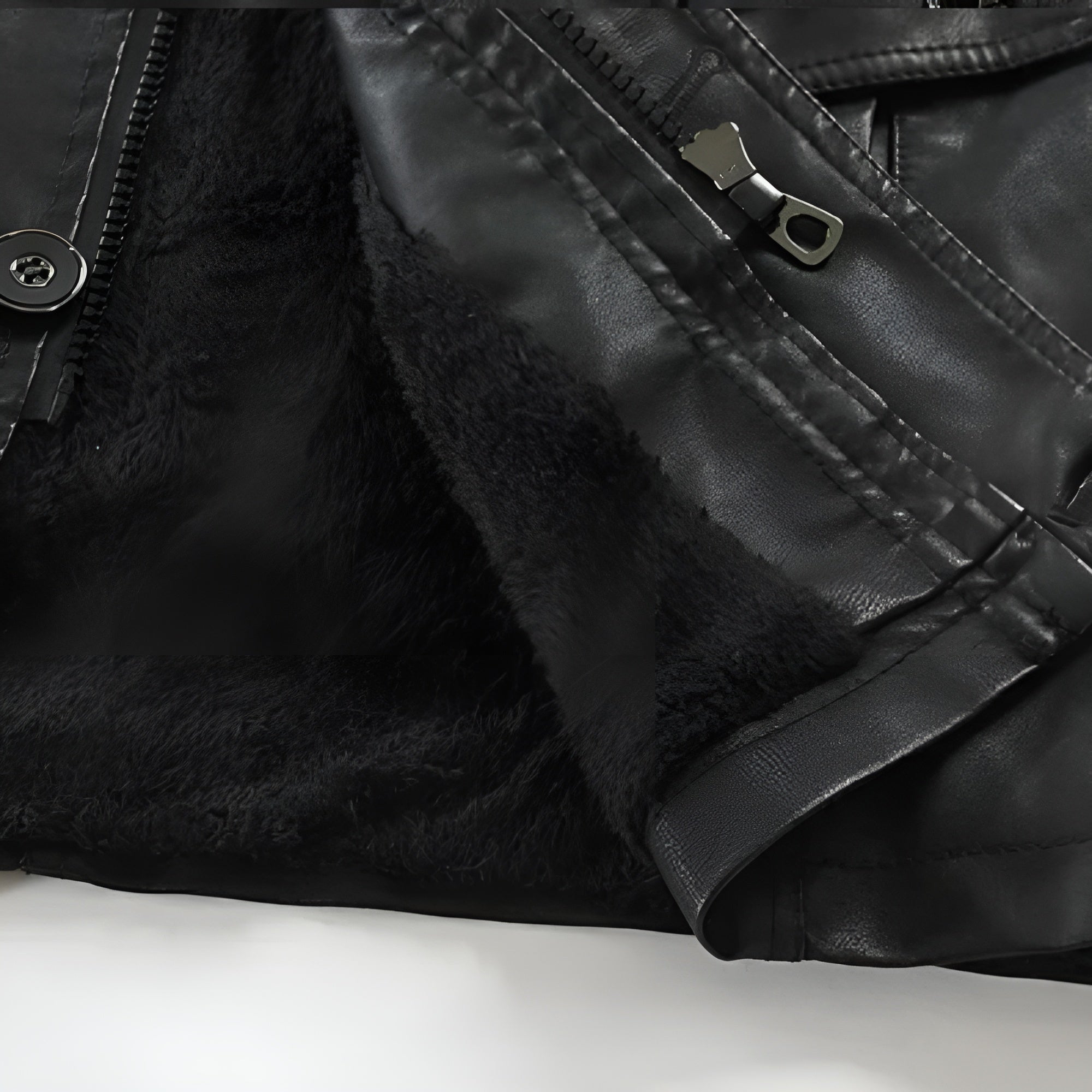 Adrien™ | Elegant Long Leather Coat for Men