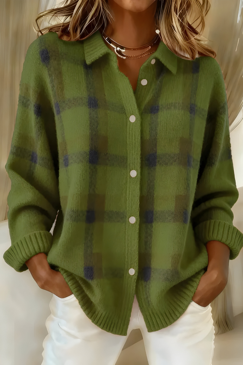 Alicja™ | Soft Checked Cardigan