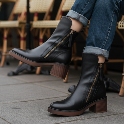 Valorine™ | Leather Ankle Boots