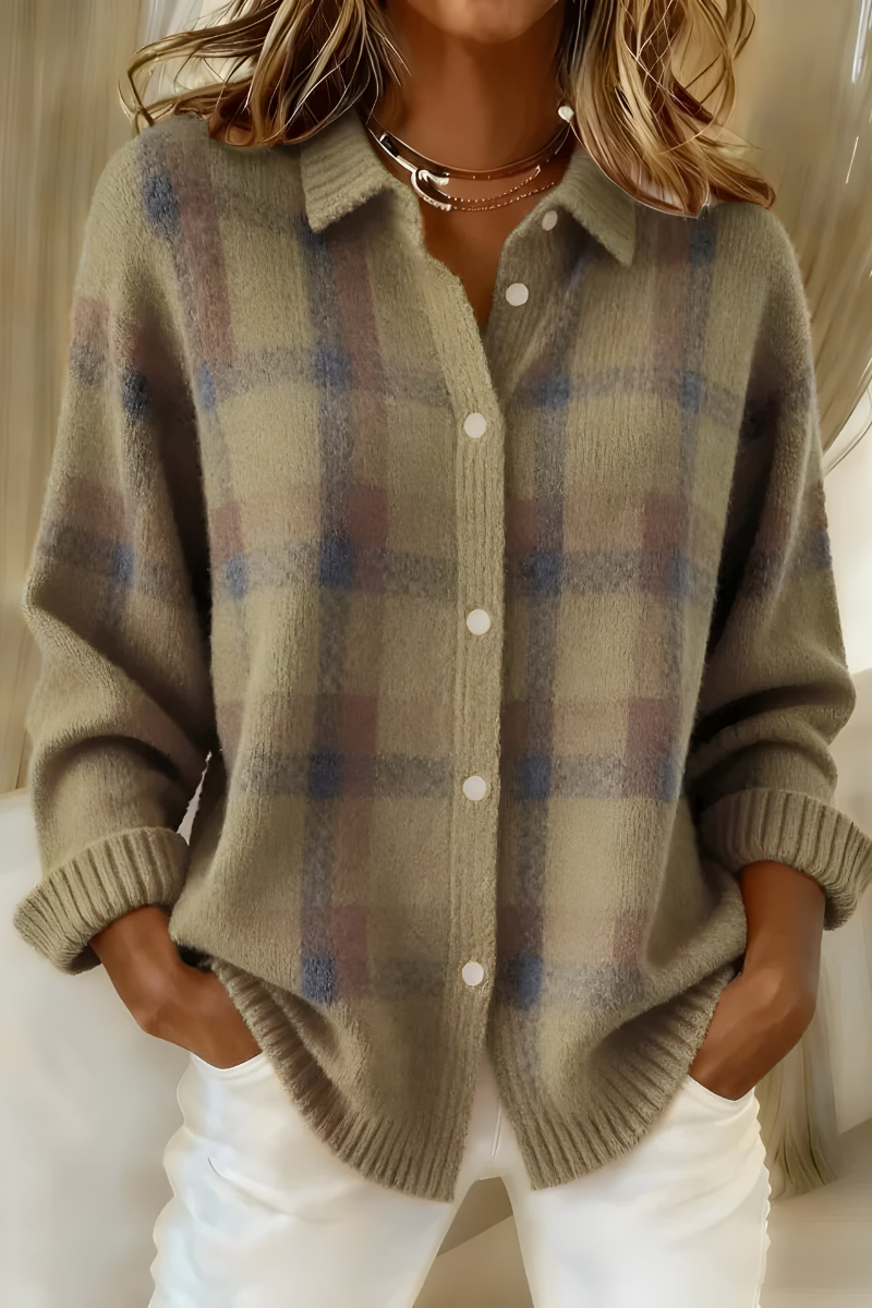 Alicja™ | Soft Checked Cardigan