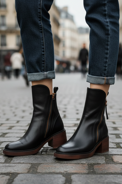 Valorine™ | Leather Ankle Boots