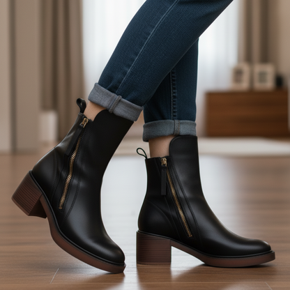Valorine™ | Leather Ankle Boots