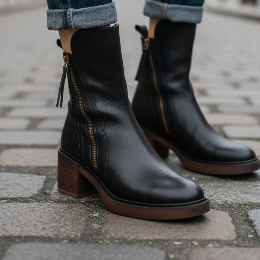 Valorine™ | Leather Ankle Boots