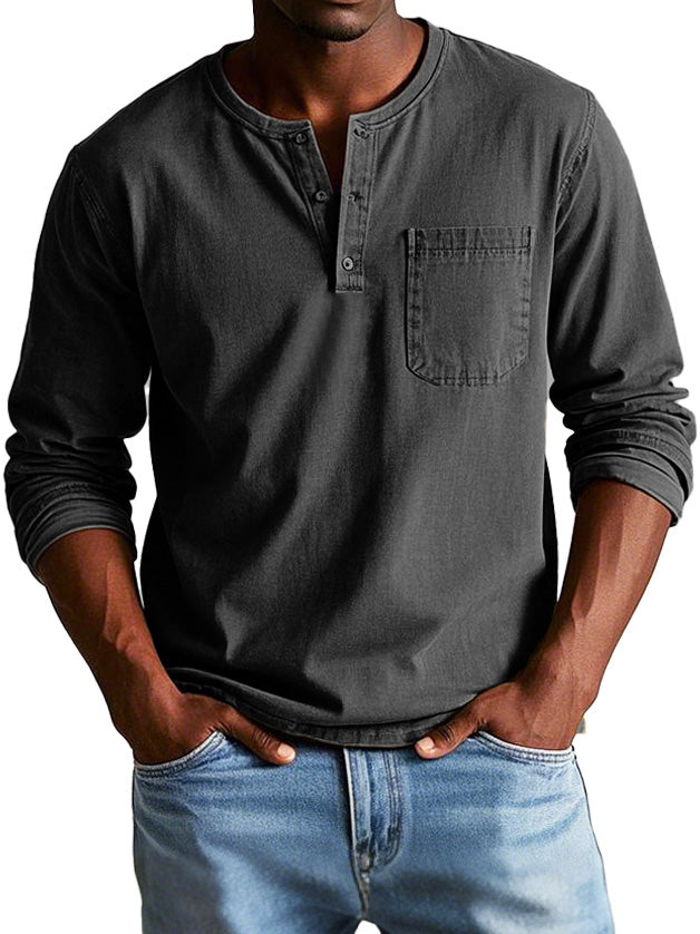Thomas Vintage Long-Sleeve Casual Shirt