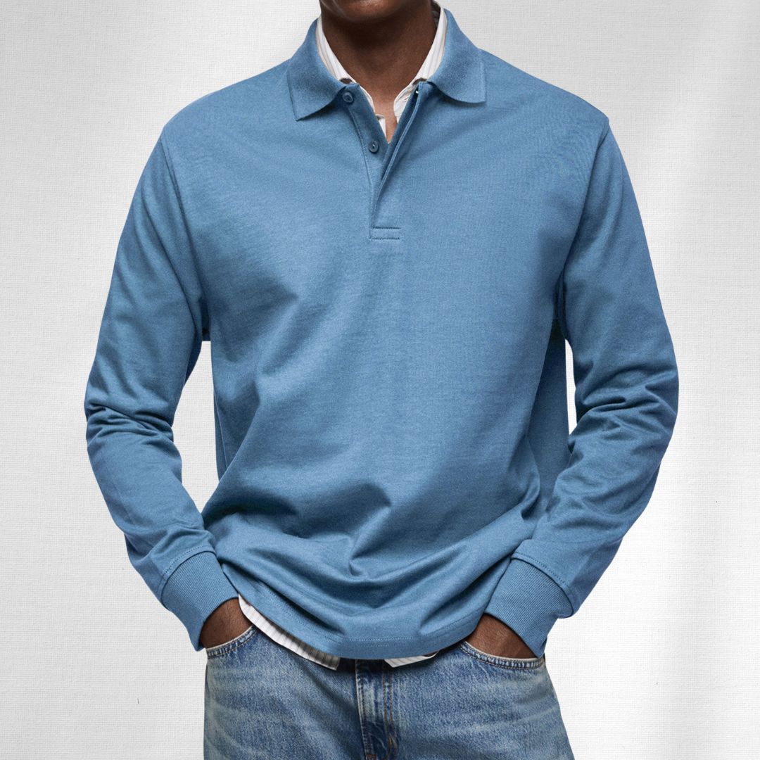 Alexandre Casual Long Sleeve Polo