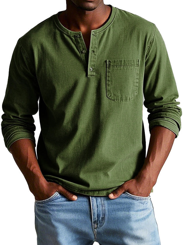 Thomas Vintage Long-Sleeve Casual Shirt
