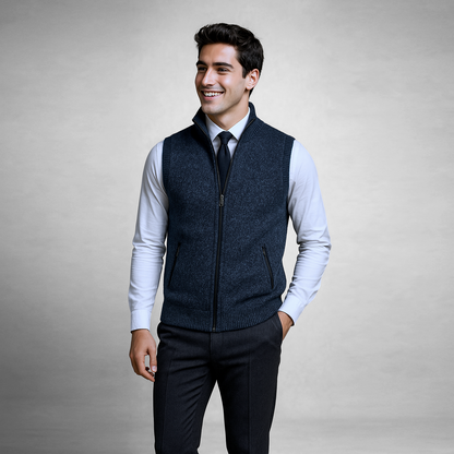 HARRISON FULL-ZIP SWEATER VEST
