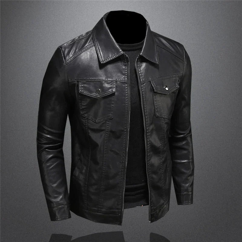 Alessandro™ | Classic Leather Jacket for Men
