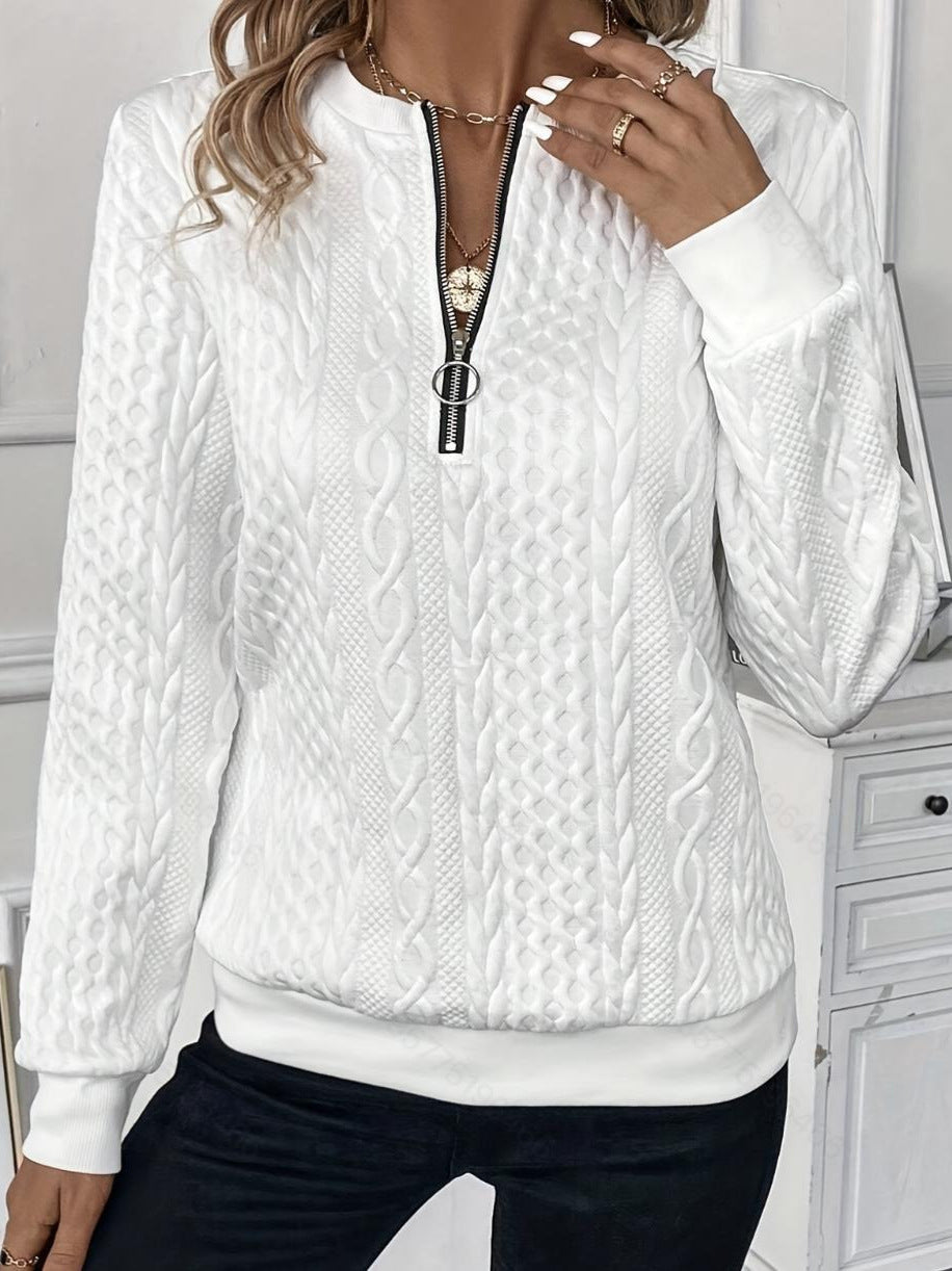 RUBY | ELEGANT QUARTER-ZIP SWEATER