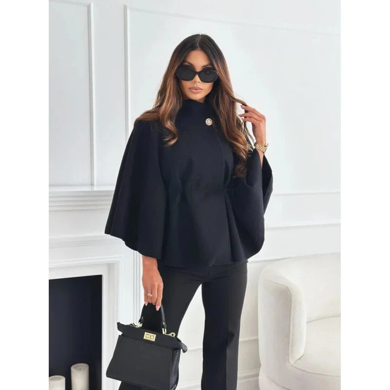 Amalia | Regular Fit Coat with Adjustable Waist Belt