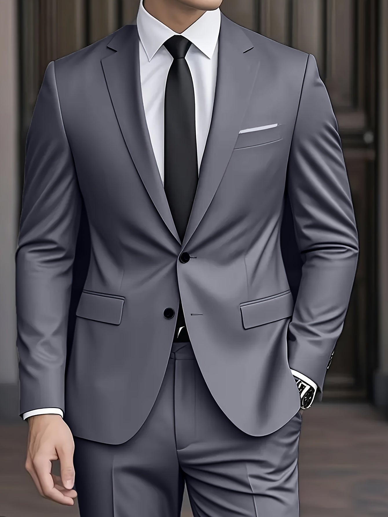 EliteGent™ 2-Piece Men's Suit Set