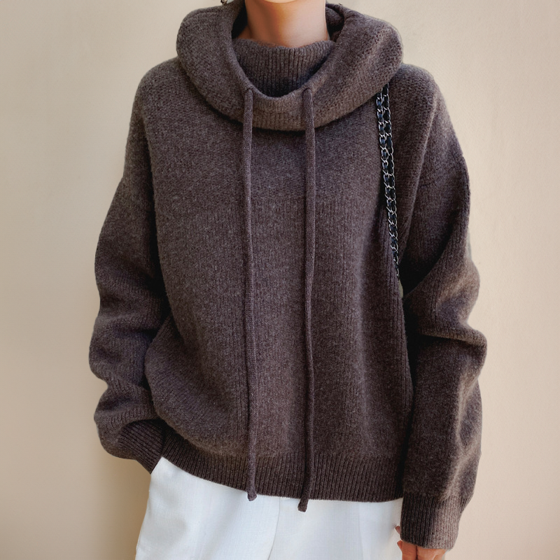 Zoe | Luxe Merino Wool Hoodie Elegance