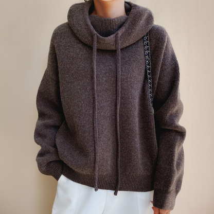 Zoe | Luxe Merino Wool Hoodie Elegance