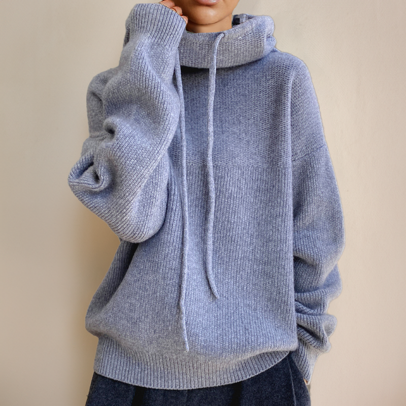 Zoe | Luxe Merino Wool Hoodie Elegance