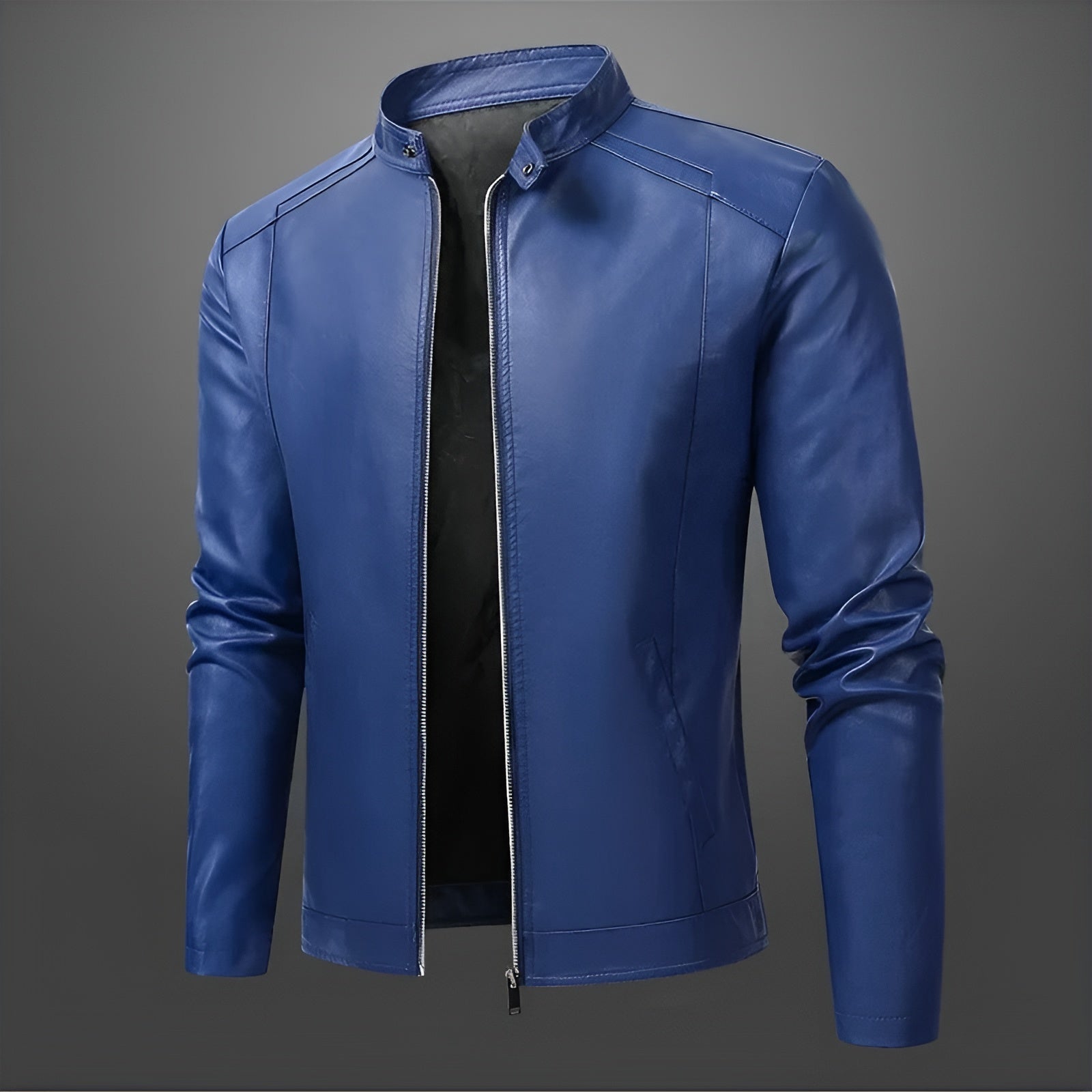 Alexandre™ | Elegant Biker Leather Jacket for Men