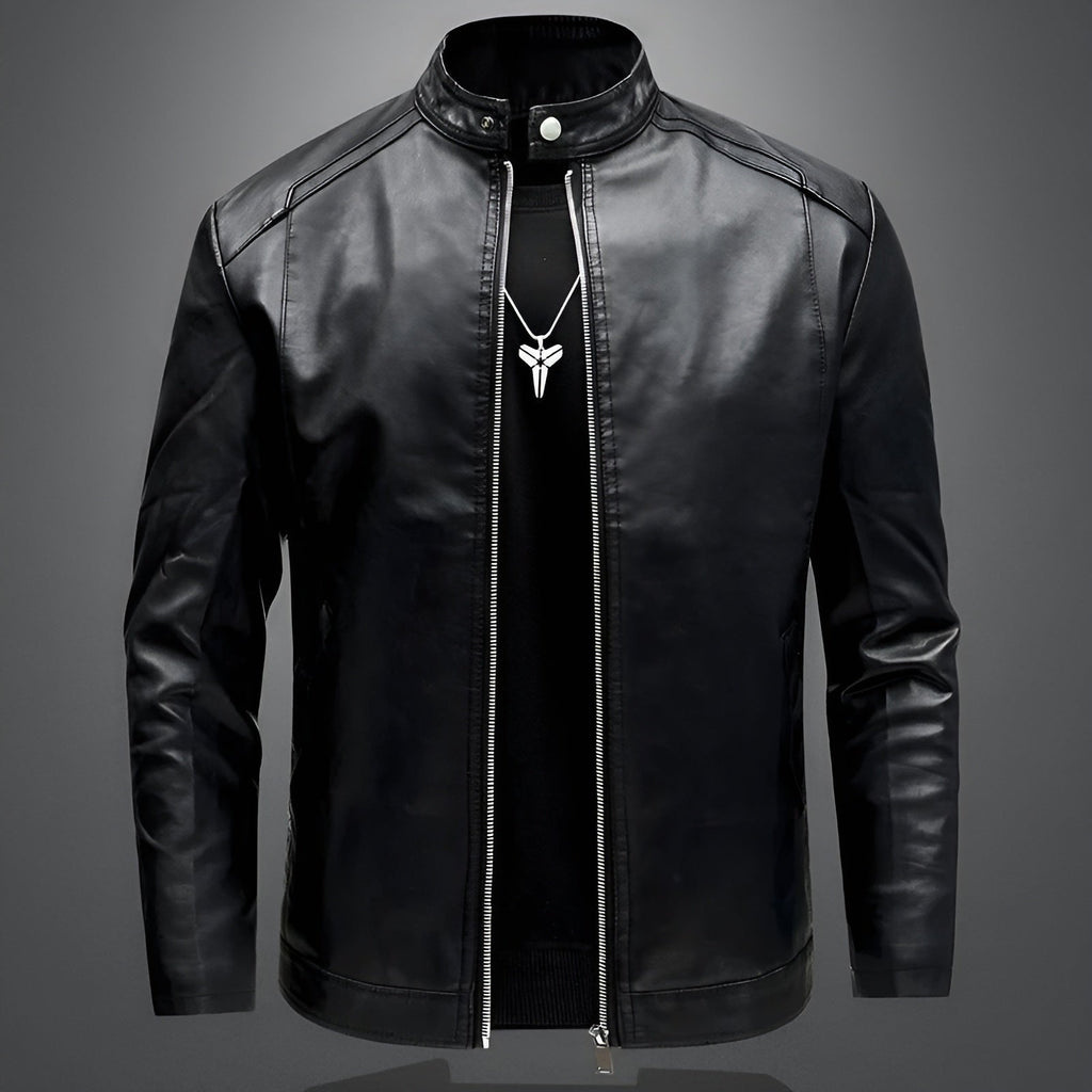 Alexandre™ | Elegant Biker Leather Jacket for Men