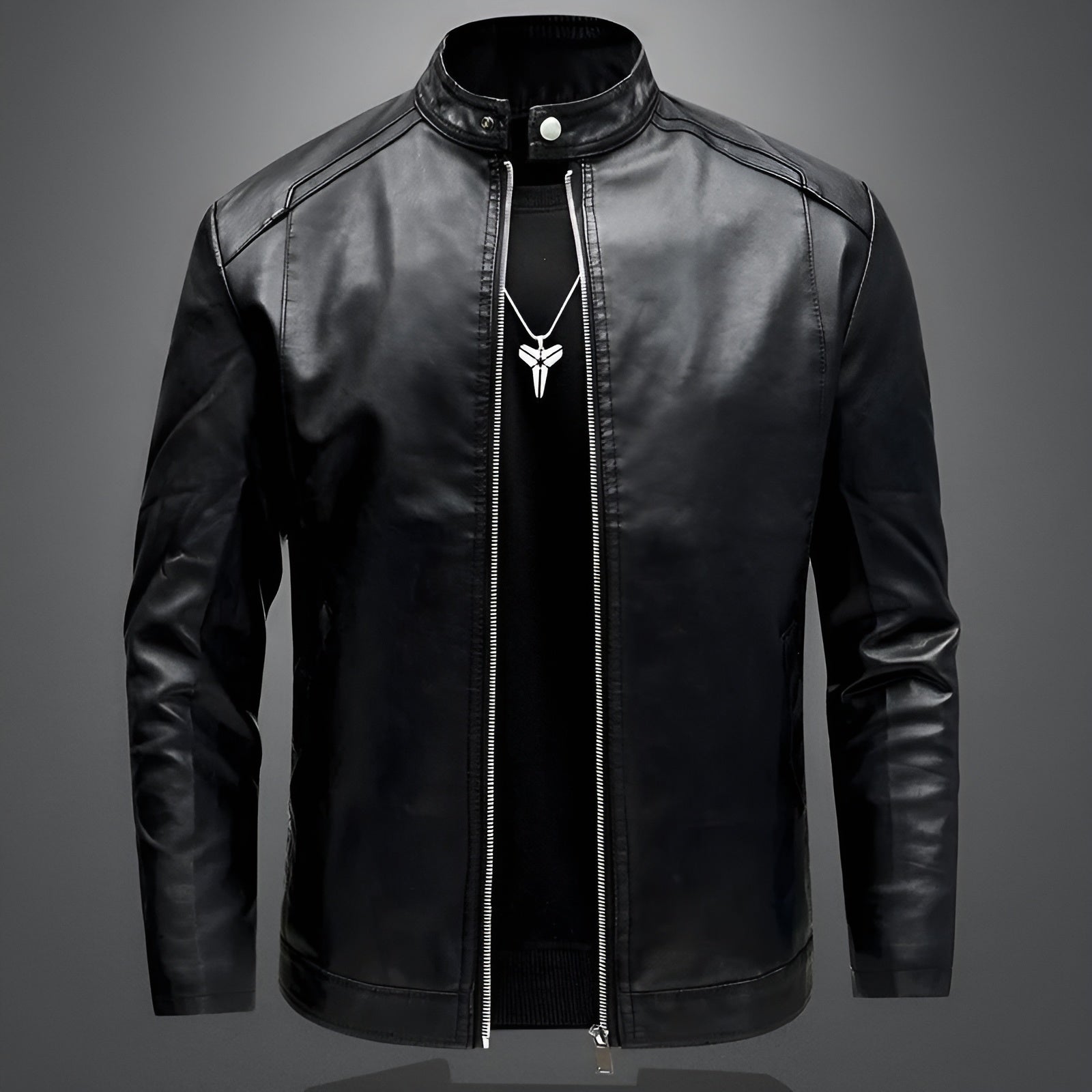 Alexandre™ | Elegant Biker Leather Jacket for Men