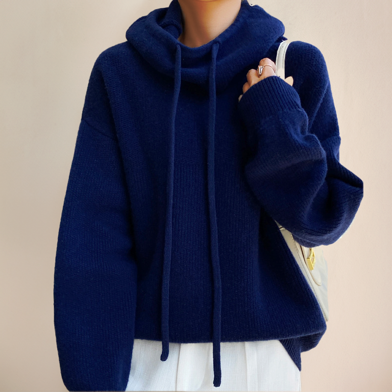 Zoe | Luxe Merino Wool Hoodie Elegance