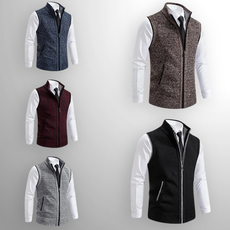HARRISON FULL-ZIP SWEATER VEST